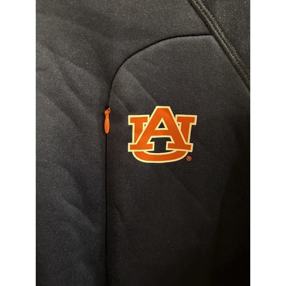 Auburn Tigers NCAA G-III Men's Large 1/4 Zip Pull Over Navy Blue Slanted Zipper